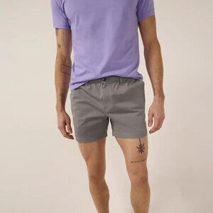 Chubbies Originals Stretch Twill Short in The Silver Linings, Size Medium